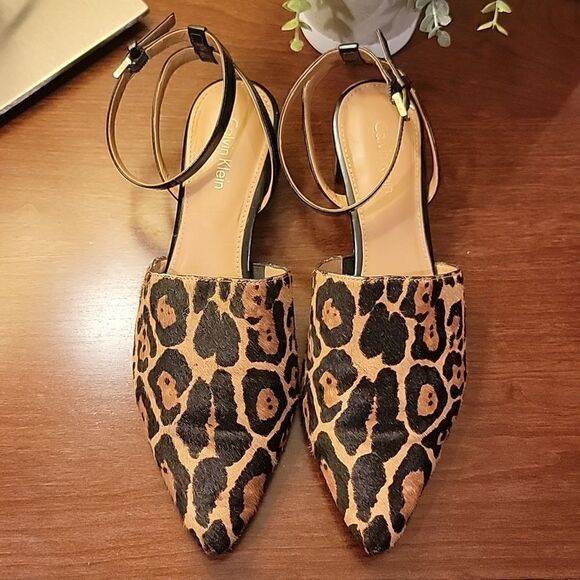 Calvin Klien leopard print mules - Picture 4 of 9